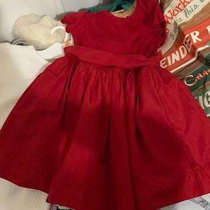 **Donated** Girls 4T Polo Red Dress